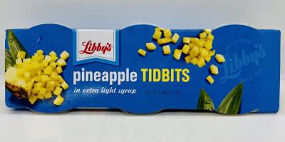 Libby's Pineapple Tidbits in Extra Light Syrup 339g.