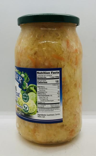 Belveder Sauerkraut w. Carrot 900g.