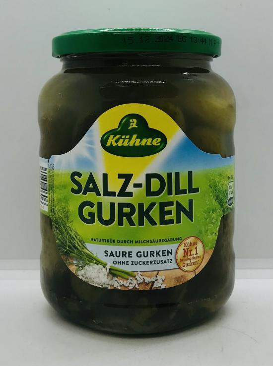 Kuhne Salz-Dill Gurken 650g.