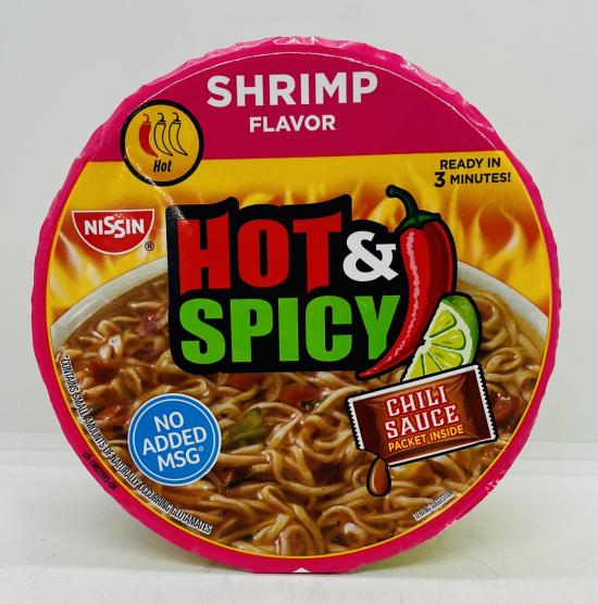 Nissin Hot & Spicy Shrimp Flavor 92.6g.