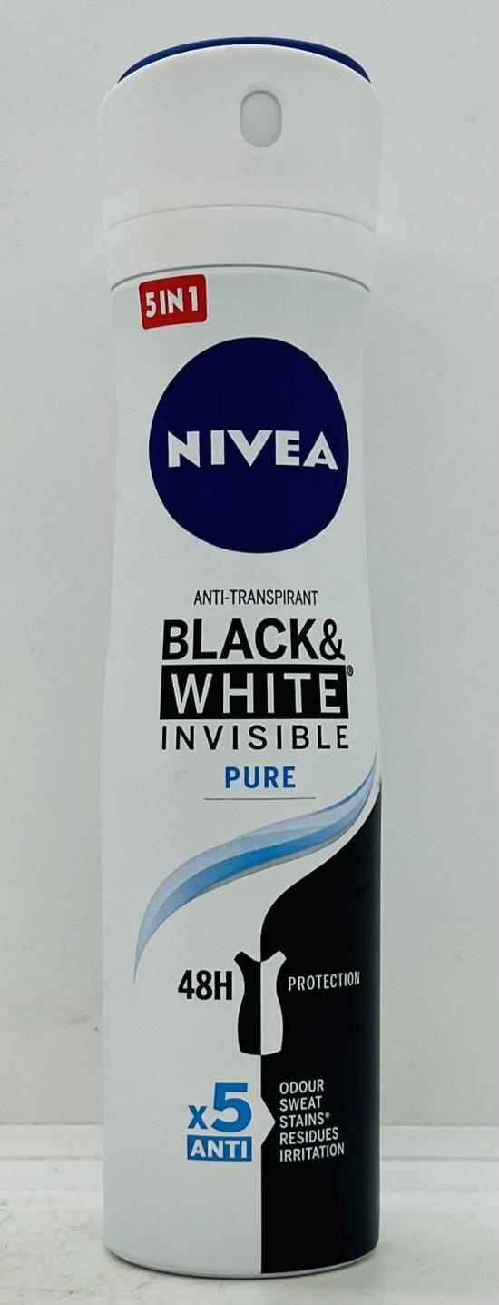 Nivea Anti-Transpirant Black & White 150mL.