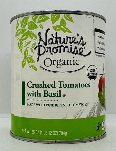 Nature's Promise Crushed Tomatoes w. Basil 794g.