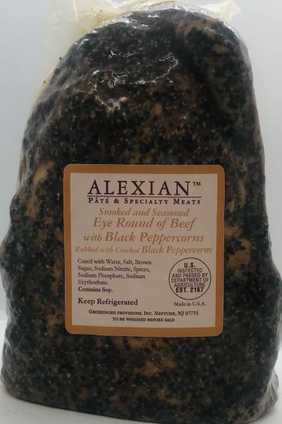 Alexian Eye Round of Beef With Black Peppercorns (lb.)