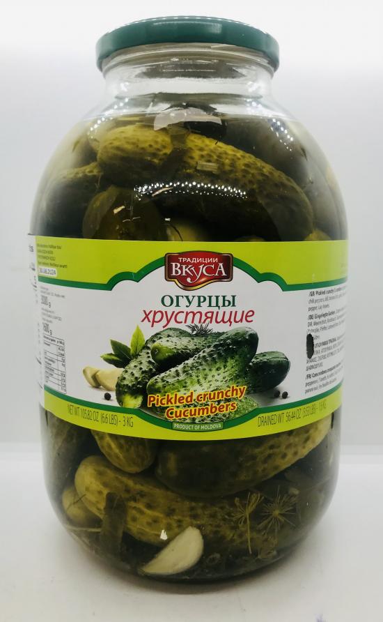 Traditsii Vkusa Crunchy Cucumbers 3Kg