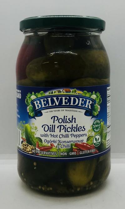 Belveder Polish Dill Pickles 900g.