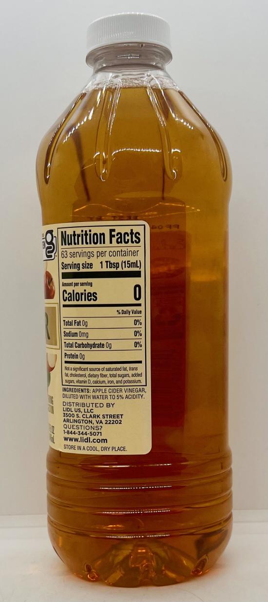 Apple Cider Vinegar 946mL.