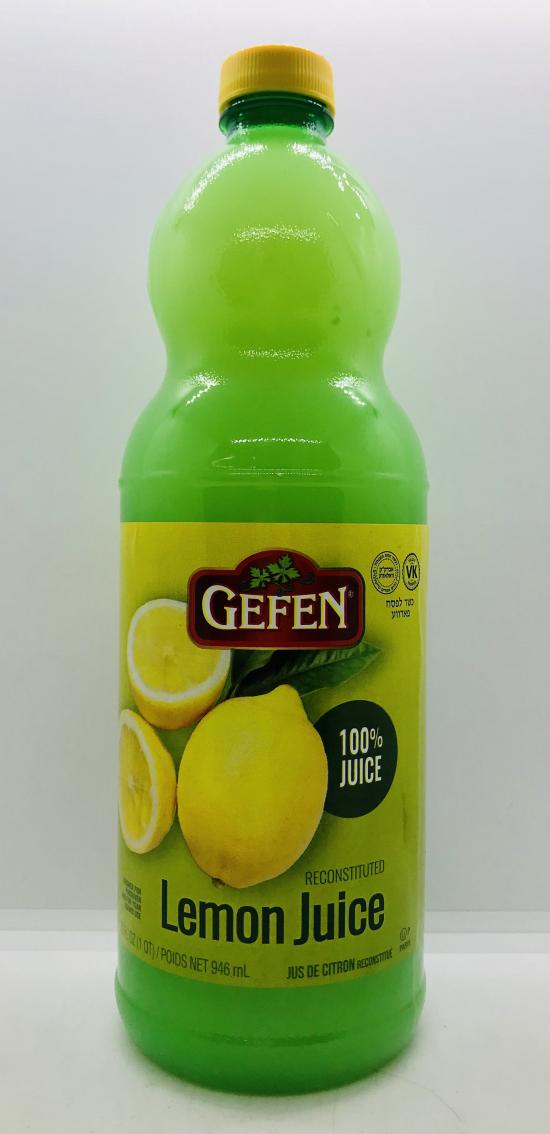 Gefen Lemon Juice 946mL.