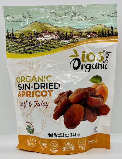 Ios Organic Sun-Dried Apricot 144g.