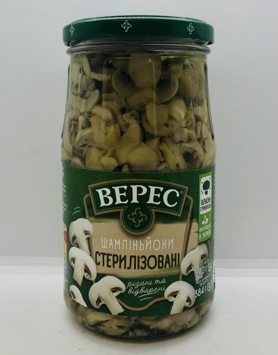 Veres Sliced Sterilized Champignons 384g.