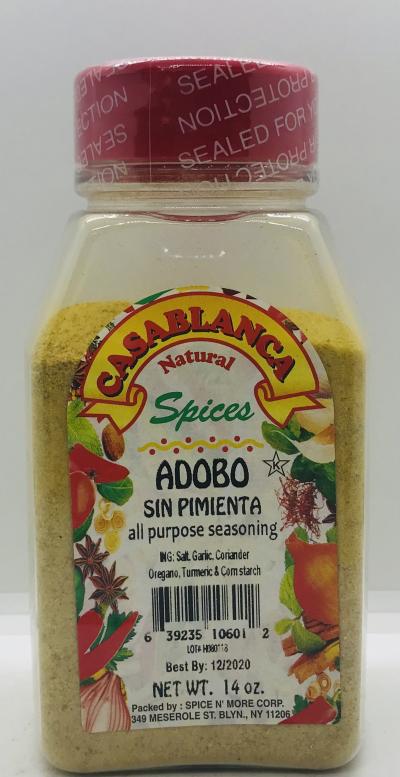 Spices Adobo Sin Pimienta (14 Oz.)