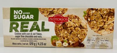 Zlotoklos Cookies w. Corn & Oat Flakes 120g.