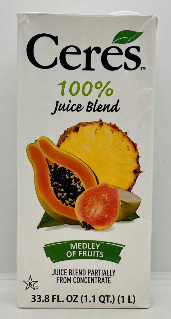 Ceres Medley of Fruits Juice Blend 1L.