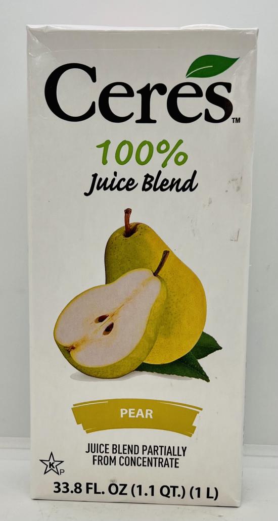 Ceres Pear Juice Blend 1L.