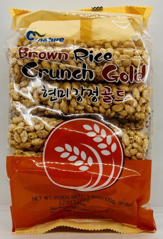 Brown Rice Crunch Gold 100g.