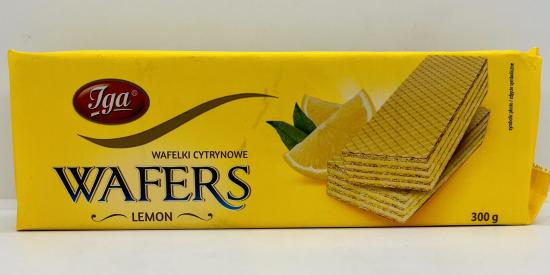 Iga Wafers Lemon 300g.