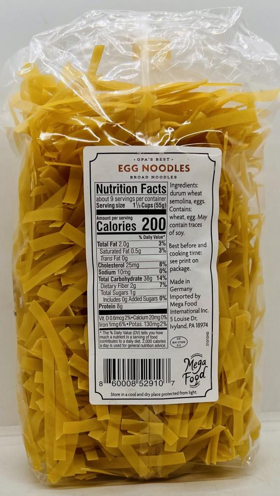 Egg Broad Noodles 500g.