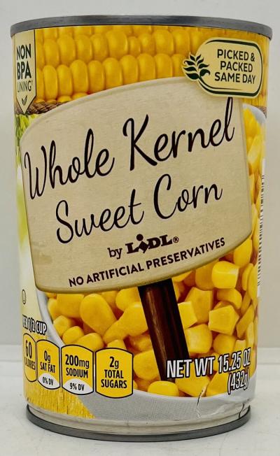 Whole Kernel Sweet Corn 432g.