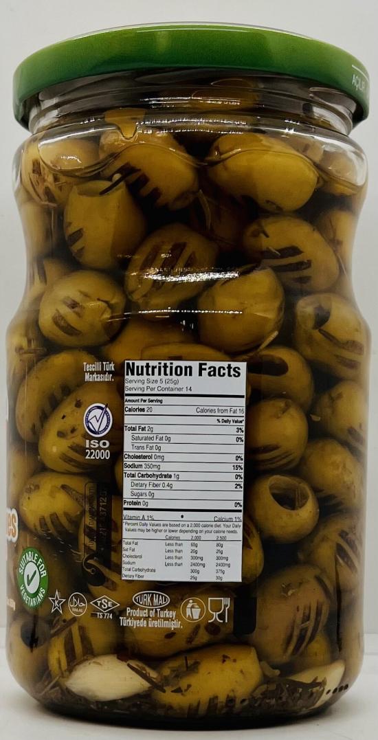 Ikram Grill Green Olives 660g.