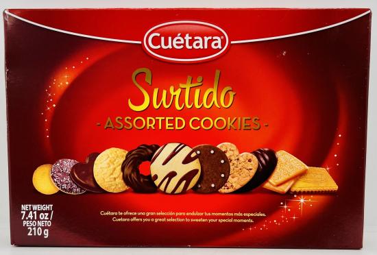 Cuetara Surtido Assorted Cookies 210g.