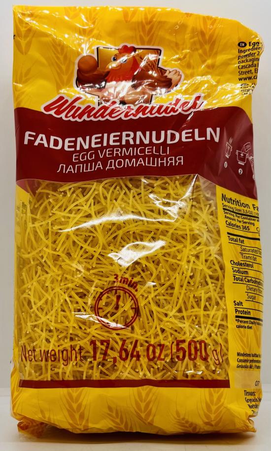 Wundernudel Egg Vermicelli 500g.