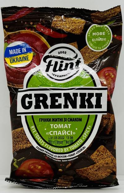 Flint Grenki Tomato Spicy 80g.