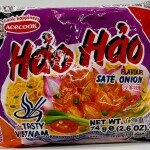 Hao Hao Sate Onion Flavor Noodles 74g.