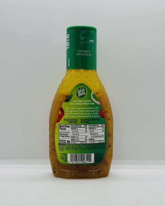 Wish Bone Italian Dressing 237mL.