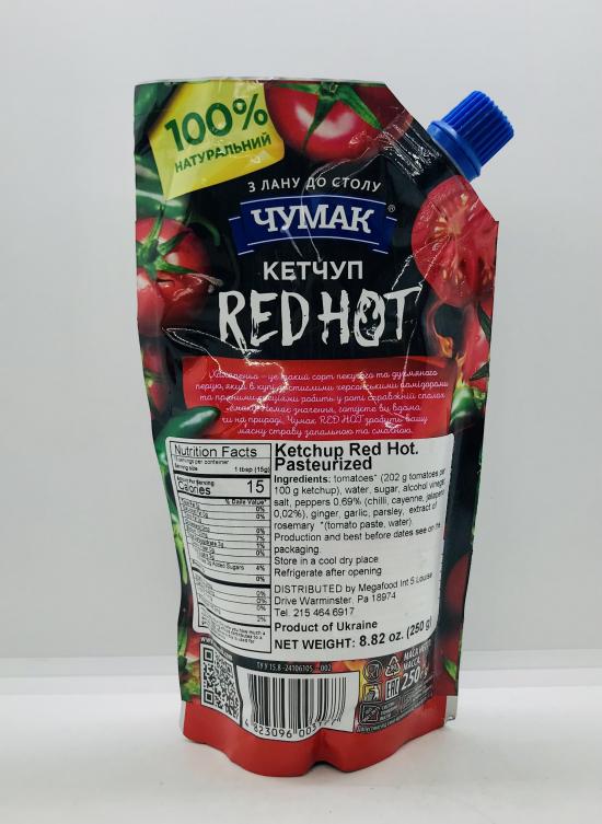 Chumak  Ketchup Red Hot  250g.