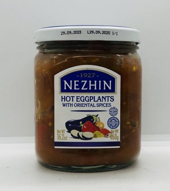 Nezhin Hot Eggplants w. Oriental Spices 460g.