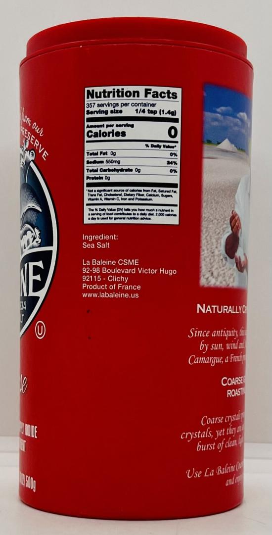 Baleine Coarse Salt 500g.