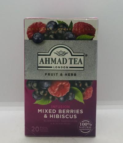 Ahmad Tea Fruit & Herb Mixed Berries & Hibiscus 40g