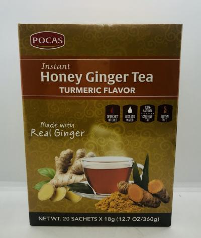 Pocas Honey Ginger Tea Turmeric Flavor 360g