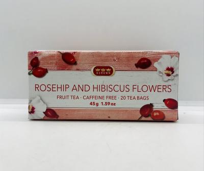 3 Crown Rosehip & Hibiscus Flowers 45g