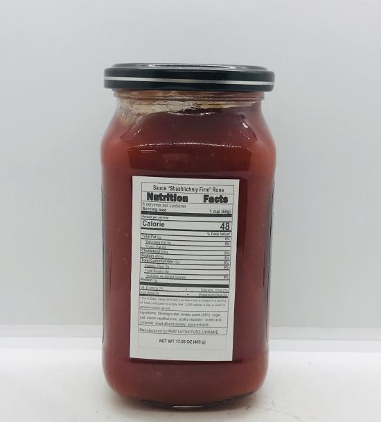 Runa Sauce Shashlichniy Firm 485g.