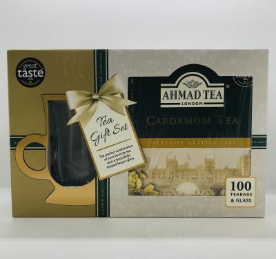 Tea Gift Set Cardamom Tea & Glass 200g