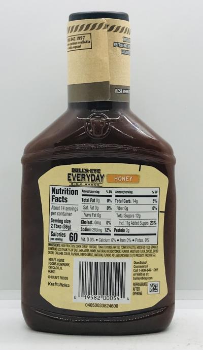 Bull'S Eye Honey 496g.