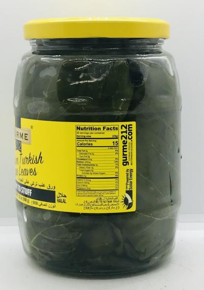 Gurme 212 Premium Turkish Grape Leaves 908g.