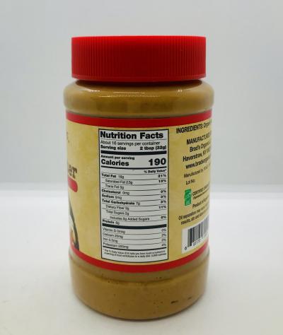 Brad's Organic Peanut Butter Crunchy 500g