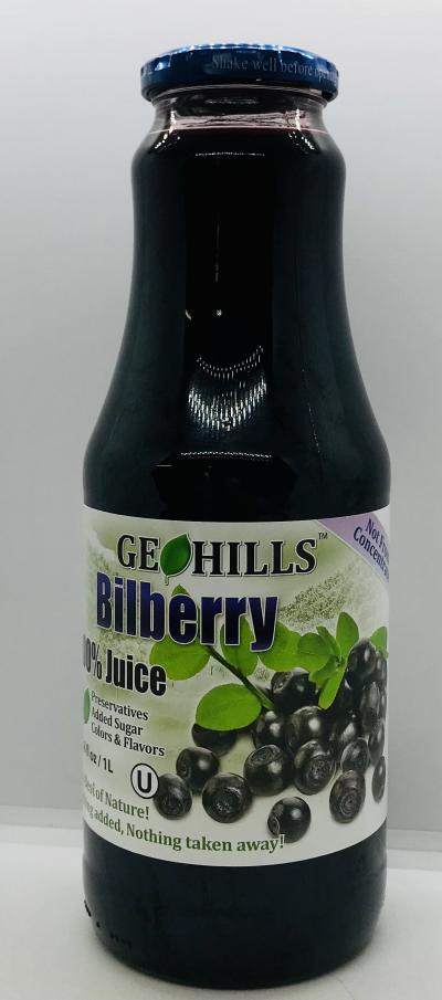 Geohills Bilberry Juice 1L.