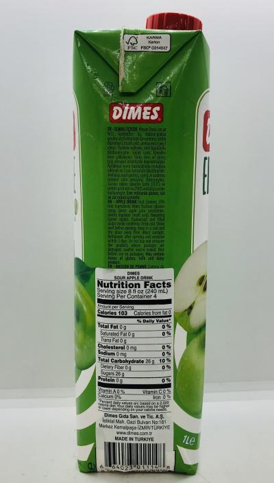 Dimes Sour Apple Drink 1L.