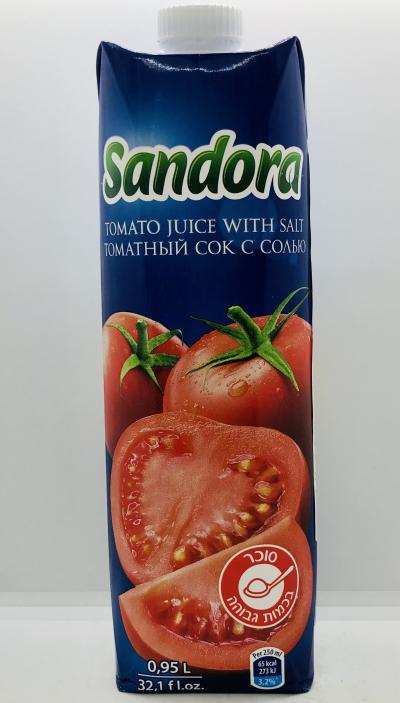 Sandora Tomato Juice With Salt 0.95L.