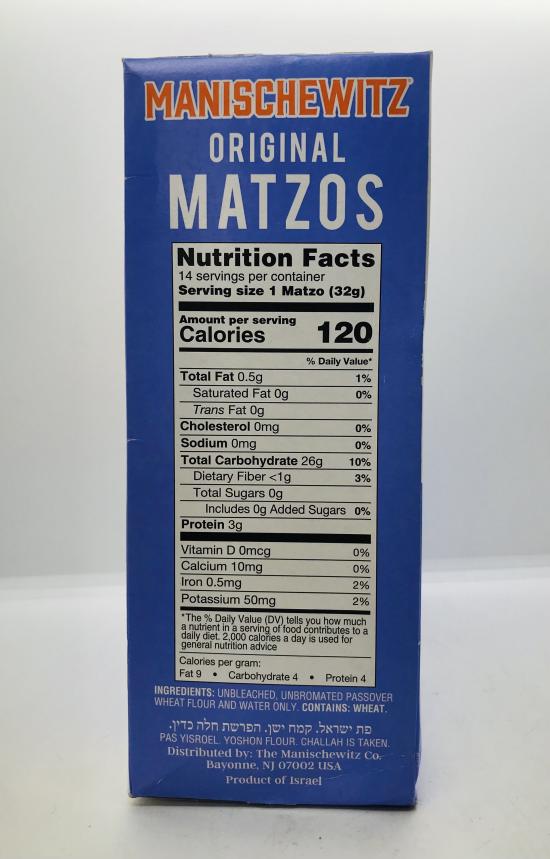 Manischewitz Matzos Original 454g.