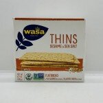 Wasa Thins Sesame & Sea Salt 190g.