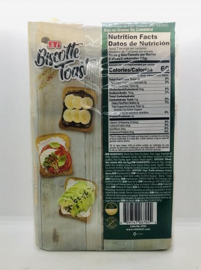 Eti Biscotte Toast 387g.