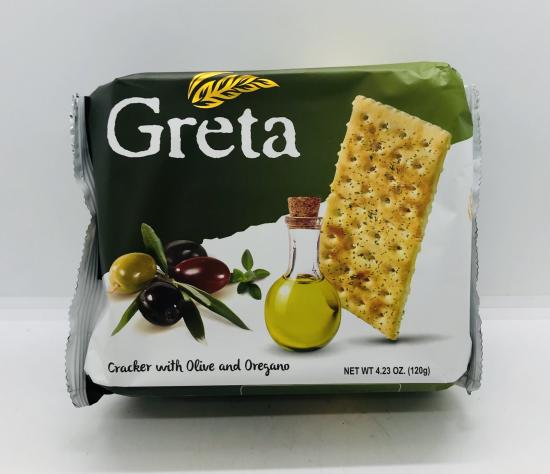 Greta Crackers w. Olive Oil 120g.