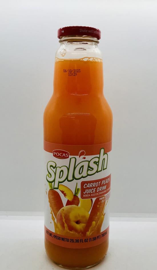 Pocas Splash Carrot Peach Juice Drink 750g