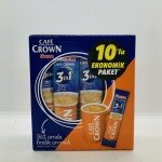 Cafe Crown Hazelnut Instant Coffee Mixture With Sugar & Coffee Whitener 180g