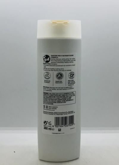 Pantene Classic Clean Shampoo For Normal & Mixed Hair 360ml