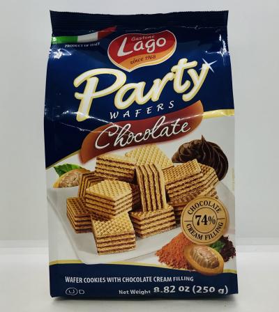 Gastone Lago Party Wafers Chocolate 250g.