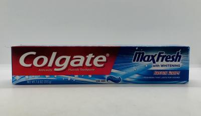 Colgate Max Fresh With Whitening Breath Strips Toothpaste 215g